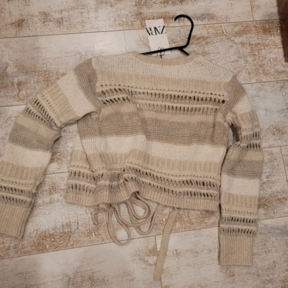 Zara Women's Knit Striped Sweater Size Small NEW WITH TAGS - Picture 6 of 6